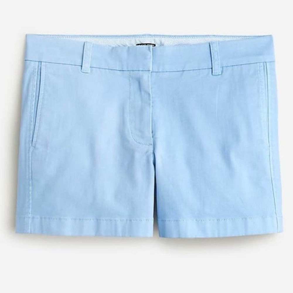 J.Crew Women’s Blue Cotton Stretch Chino Shorts 2023 Style H5806